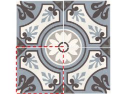 LILOU BLEU 20x20 - Floor tiles, cement tile look