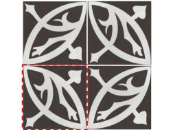 ZELIE NOIR20x20 - Floor tiles, cement tile look