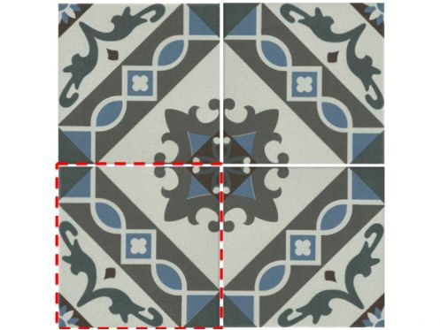 NOTRO 15x15 cm - Floor tiles, cement tile look