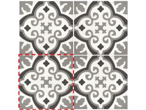 OTTO NOIR 20x20 - Floor tiles, cement tile look