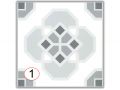 MILA 15x15 cm - Floor tiles, cement tile look