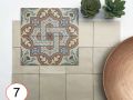 ATELIER 14x14 cm - wall tile, zellige style.