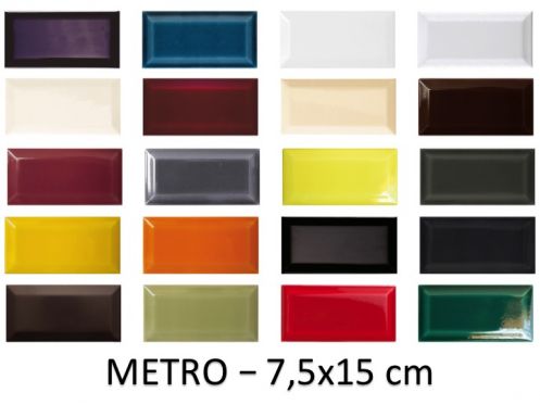 METRO 7,5x15 cm - Wall tiles, metro type