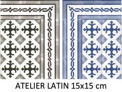 ATELIER LATIN 15x15 cm - Floor tiles, classic patterns