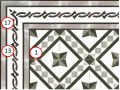 ATELIER VENDOME 15x15 cm - Floor tiles, classic patterns
