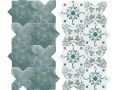 BECOLORS 14x14 cm, LAGOON - floor and wall tiles, Oriental style.