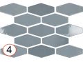 HARLEQUIN 10x20 cm - Wall tiles, hexagonal