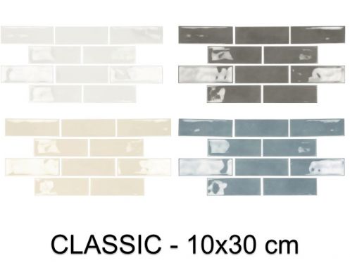 CLASSIC 10x30 cm - Wall tiles, brick format