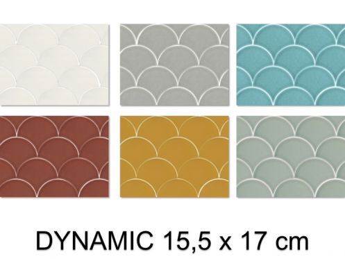 DYNAMIC 15,5x17 cm - Floor tiles, small sizes