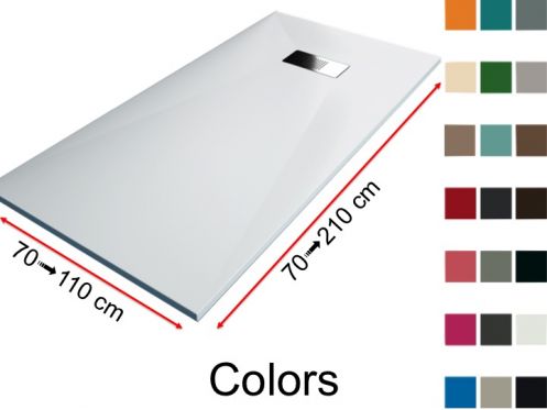 Shower tray, smooth finish - COLORS