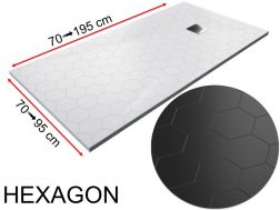 Shower tray, hexagonal geometric finish - HEXAGON