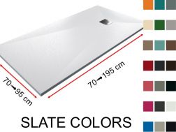 Shower tray, slate finish, choice of colors - SLATE COLORS