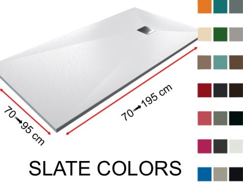 Shower tray, slate finish, choice of colors - SLATE COLORS