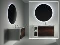 Custom bathroom cabinet, two drawers, height 50 cm, lacquer finish - EL CONCEPTO 50 Open Uni