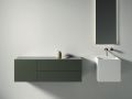 Custom bathroom cabinet, two drawers, height 50 cm, lacquer finish - EL CONCEPTO 50 Open Uni