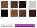 Custom bathroom cabinet, two drawers, height 50 cm, lacquer finish - EL CONCEPTO 50 Open Wood