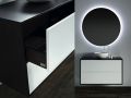 Custom bathroom cabinet, two drawers, height 50 cm, lacquer finish - EL CONCEPTO 50 Open Wood