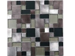 LIMA - 30 x 30 cm - Mosaic Contemporary design, Metallic