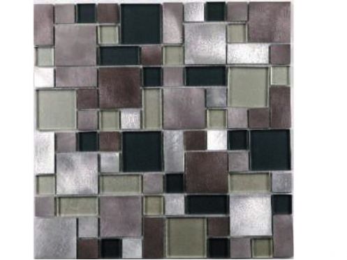 LIMA - 30 x 30 cm - Mosaic Contemporary design, Metallic