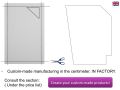 Shower tray, right angle drain - CORNER DESIGN RIGHT 120