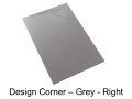 Shower tray, right angle drain - CORNER DESIGN RIGHT 140