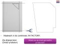 Shower tray, right angle drain - CORNER DESIGN RIGHT 190