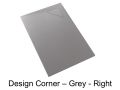 Shower tray, right angle drain - CORNER DESIGN RIGHT 200