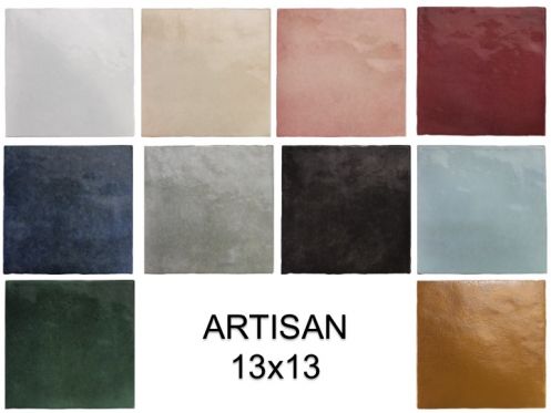 ARTISAN 13x13 cm - wall tile, zellige style.
