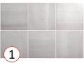 HABITAT 20x20 cm - Wall tiles, contemporary zellige style