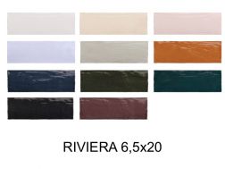 RIVIERA 6,5x20 cm - wall tile, zellige style.