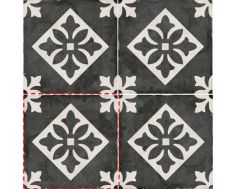 Padua Black 20x20 - Tiles, cement tile look