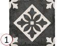 Padua Black 20x20 - Tiles, cement tile look