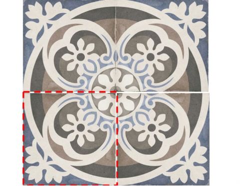 Music Hall 20x20 - Tiles, cement tile look