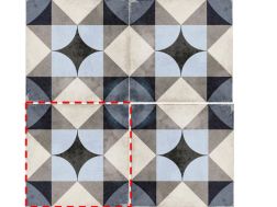 Palais Blue 20x20 - Tiles, cement tile look