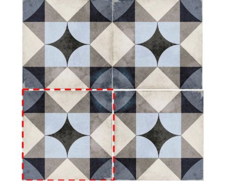 Palais Blue 20x20 - Tiles, cement tile look