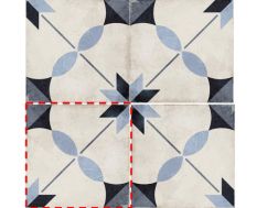 Arcade Blue 20x20 - Tiles, cement tile look