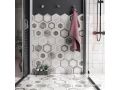 Bardiglio Flower 17,5x20 cm - Floor tiles, hexagonal, carrara marble finish