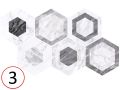 Geo 17,5x20 cm - Floor tiles, hexagonal, carrara marble finish