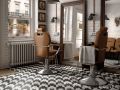 Tweed B&W 20x20 cm - Tiles, cement tile look, black and white