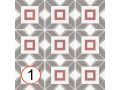Decal Colours 20x20 cm - Tiles, cement tile look