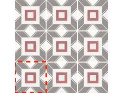 Decal Colours 20x20 cm - Tiles, cement tile look