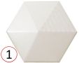 UMBRELLA  12x11 cm - Wall tile, Hexagonal, 3D relief