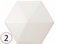 UMBRELLA  12x11 cm - Wall tile, Hexagonal, 3D relief
