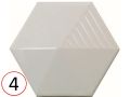 UMBRELLA  12x11 cm - Wall tile, Hexagonal, 3D relief