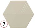 UMBRELLA  12x11 cm - Wall tile, Hexagonal, 3D relief