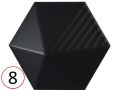 UMBRELLA  12x11 cm - Wall tile, Hexagonal, 3D relief