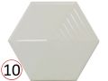 UMBRELLA  12x11 cm - Wall tile, Hexagonal, 3D relief