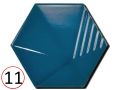 UMBRELLA  12x11 cm - Wall tile, Hexagonal, 3D relief