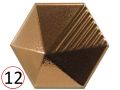 UMBRELLA  12x11 cm - Wall tile, Hexagonal, 3D relief