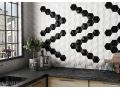 Oberland 12x11 cm - Wall tile, Hexagonal, 3D relief